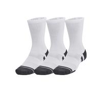 Under Armour Unisex Adult Performance Tech Crew Socks (Pack of 3) (White) - Size Medium
