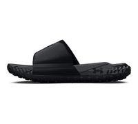 Under Armour unisex-adult Project Rock 3 Slides Sandal, (001) Black/Black/Pitch Gray, 12.5 Women/11 Men