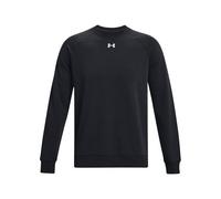(L, Black/White) Under Armour Unisex Adult Rival Fleece Crew Neck Sweatshirt