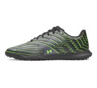 Under Armour Unisex-Adult Shadow Club 4 Turf Rm Soccer Cleats, (001) Black/Titan Gray/Hyper Green, 15.5 Women/14 Men