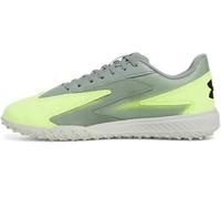 Under Armour Unisex-Adult Shadow Turf 3 Soccer Cleats Sneaker, Silica Green/High Vis Yellow/Black, 8.5 Women/7 Men
