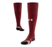 Under Armour unisex-adult Soccer Performance Over-the-calf Socks, 1-pair, Cardinal-black-white, Large