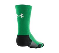 Under Armour unisex-adult Team Crew Socks, 1-pairSocks, Team Kelly Green / Black / White, XL