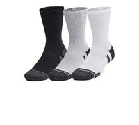 Under Armour Performance Tech Socks Black Grey White (3 Pairs) - L