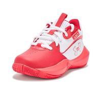 Under Armour Unisex Children's Pre School Lockdown 7 Trainers, 104 White Red Racer Red, 1/1.5 UK