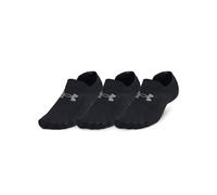 Under Armour - Unisex Essential 3-Pack Ultra Low Tab Socks, Black (001), Small