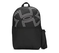 Under Armour Unisex Essential Printed Backpack, Sports Backpack with Zippered Laptop Sleeve, Versatile Schoolbag with Detatchable Pencil Case,Black/Black/White,OSFM