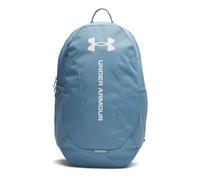 Under Armour Unisex Hustle Lite Backpack, Durable Outdoor Backpack With Water-Repellent Design, Essential Gym Bag with Reinforced Bottom Panel,Blue Smoke / / White,OSFM