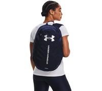 Under Armour Unisex Hustle Lite Water Resistant Backpack Navy Silver One Size