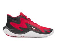 Under Armour Unisex Jet 25, Durable and Comfortable Basketball Shoes with Rubber Outsole, Basketball Trainers with Cushioned Micro G® Midsole,Red / Black / White,10