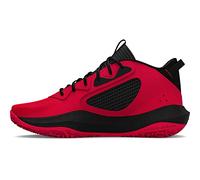 Under Armour Unisex Lockdown 6 Basketball Shoe, (600) Red/Black/White, 11.5 US Men