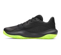Under Armour Unisex Lockdown 7 Low, Breathable and Lightweight Basketball Shoes, Basketball Trainers with EVA Midsole and Traction,Black / Black / Metallic Black,9.5