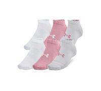 Under Armour Unisex Low Socks 6 Pack Essentials, Pink Elixir / Pink Elixir / Pink, M UK
