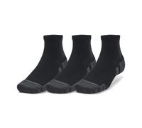 Under Armour Unisex Performance Tech 3-Pack Quarter Socks Size: 4-7.5 (M), Colour: Black