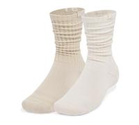 Under Armour Unisex Sportstyle Cotton Scrunch 2-Packs Socks Stone/Khaki Base/Stone - 1390129-279