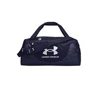 Under Armour unisex-adult Undeniable 5.0 Duffle , Black Medium Heather (002)/Metallic Silver , Small