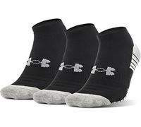 Under Armour Unisex's Socks, 3-Pairs HeatGear tech no Show 3 Pack, Black, M