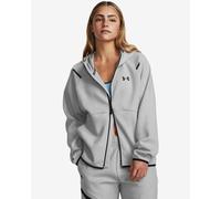 Under Armour Unstoppable Fleece Full Zip Hoodie Light Grey Women - M