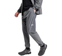 Under Armour Vanish Hybrid Track Pants for Men - Castlerock, Relaxed Fit, Breathable 100% Polyester Fabric, Adjustable Drawcord Waist, Cuffed Ankles & Secure Back Pocket - (Large, Grey)