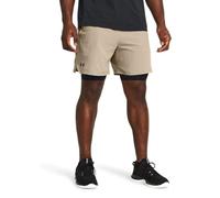Under Armour Vanish Woven 2-in-1 Shorts Beige L Men