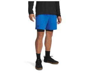 Under Armour Vanish Woven Men's 2-in-1 Shorts - Blue Atlantis