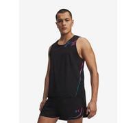 Under Armour Velociti Elite Sleeveless T-Shirt Black Pink Blue - M