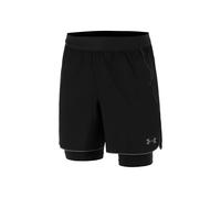 Under Armour Velociti Pro 2-in-1 Running Shorts Black/Silver - Men's Small