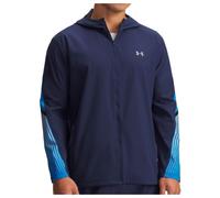 UNDER ARMOUR Mens Running Velociti Storm Hooded Jacket - Navy, Navy, Size 2Xl, Men Navy