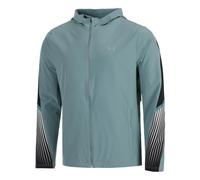 Under Armour Velociti Storm Hooded Running Jacket Men - Blue Grey, Black, Size L
