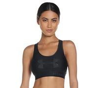 Under Armour Women Armour Mid Keyhole Graphic, Women's Compression Sports Bra, Running Bra with Racer Back Design and High Shine Logo