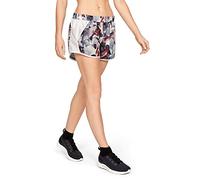 Under Armour Women Fly By Printed Short - Orange Dream/Onyx White/Reflective (805), Medium
