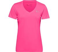 Under Armour Women Tech Short Sleeve V - Solid, Ladies T Shirt Made of 4-Way Stretch Fabric, Ultra-light & Breathable Running Apparel for Women