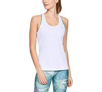 Under Armour Women UA Heatgear Racer, Tight-Fit Women's Vest with Soft Feel, Sleek Women's Sleeveless T-Shirt with Graphic Design