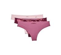 Under Armour Womens 3 Pack Print Thongs Pink L