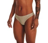 Under Armour Pure Stretch Thong 3 Units Beige L Woman