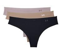 Under Armour Womens 3 Pack Thongs Black/Beige M