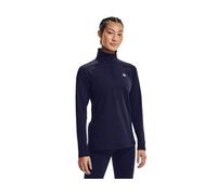 Under Armour womens Authentics ColdGear ¼ Zip T-Shirt , Midnight Navy (410)/White , Medium