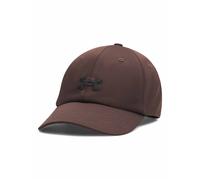Under Armour Women's Blitzing Adjustable, Comfortable Running Cap for All-Day Breathability and Sun Protection, Women's Cap with Adjustable Sizing and Pre-Curved Visor,Kona Brown / / Black,OSFM