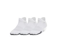 Under Armour Womens Breathe 3-Pack No Show Tab Socks One Size White