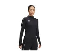 Under Armour Women's Challenger Midlayer, Soft and Comfortable Long-Sleeved Top with Thumbholes, Women's Sports Top Layer for Training and Workouts,Black / / White,XXL