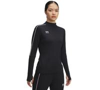 Under Armour Women's Challenger Midlayer, Soft and Comfortable Long-Sleeved Top with Thumbholes, Women's Sports Top Layer for Training and Workouts,Black / / White,XL