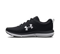 Under Armour Women's Charged Assert 10 Shoes, (001) Black/Black/White, 11 Wide