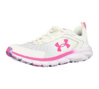 Under Armour Womens Charged Assert 9 Running Shoe, White/Victory Blue/Electro Pink, 10 US