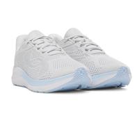 Under Armour Women's Charged Pursuit 4 Big Logo, Breathable and Lightweight Running Shoes, Durable Women's Trainers with Traction Sole,Distant Gray / Distant Gray / Nimbus Blue,6.5