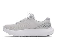 Under Armour Women's Charged Surge 4, Comfortable Women's Runners with Breathable Mesh Upper Design, Durable and Responsive Ladies' Trainers,Halo Gray / Metallic Silver / Metallic Silver,8