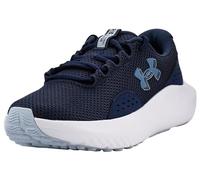 Under Armour Women's Charged Surge 4, Comfortable Women's Runners with Breathable Mesh Upper Design, Durable and Responsive Ladies' Trainers,Washed Navy / Blue Calm / Metallic Blue Calm,7