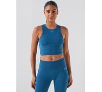 UNDER ARMOUR Womens Cotton Seamless Tank, Blue, Size L, Women Blue