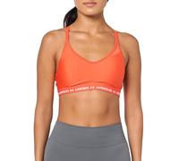 Under Armour Womens Crossback Low Impact Sports Bra, (847) Fire / / White, L
