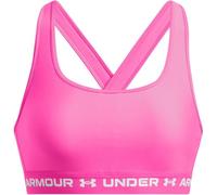 Under Armour Womens Crossback Medium Impact Sports Bra Pink XS