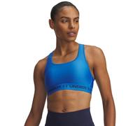 Under Armour Women's Crossback Mid Bra, Medium-Support Sports Bra for Cycling and Weight Training, Ladies' Activewear with Removeable Cups,Blue Atlantis / / Washed Navy,XXL
